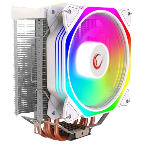 Rampage OCTAGON C50 Beyaz 120mm ARGB 57CFM 1800RPM AM5 LGA1700 CPU Soğutucu