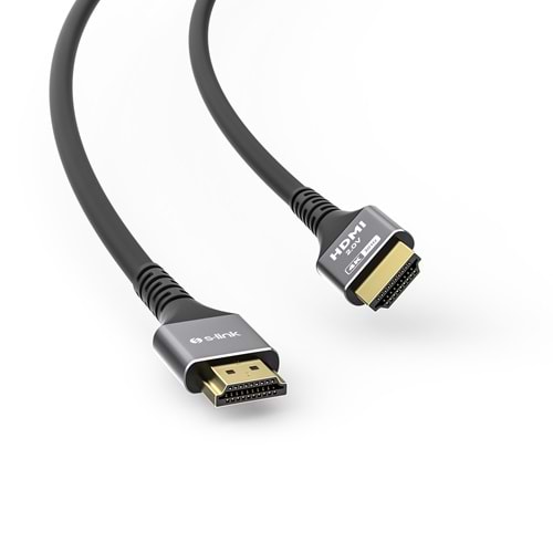 S-link SW-SGG038 10 Metre HDMI 2.0 4K 30Hz 19+1 Metal HDMI Görüntü Kablosu