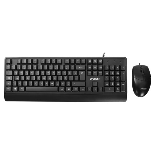 Everest KM-619 Siyah USB Q Klavye Mouse Seti