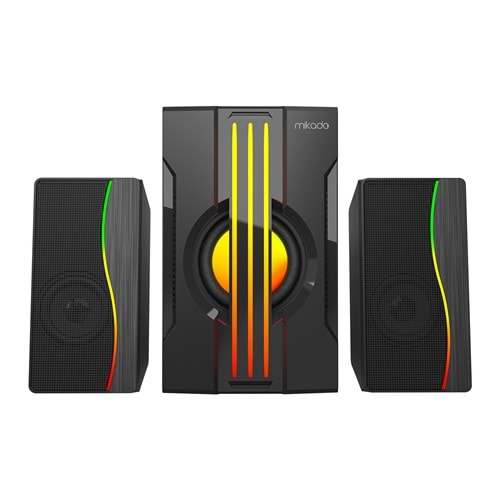 Mikado MD-254 2+1 RGB Bluetooth Destekli 25W Gaming Ses Sistemi Outlet