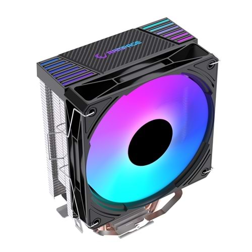 Rampage OCTAGON C40 Siyah ARGB 120mm 170W TDP İşlemci Hava Soğutucu AM5 LGA1851
