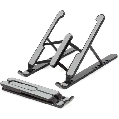 NBTech ADS-AL10 Plastik Ayarlı Laptop Macbook Notebook Yükseltici Tutucu Stand, Katlanabilir Notebook Standı