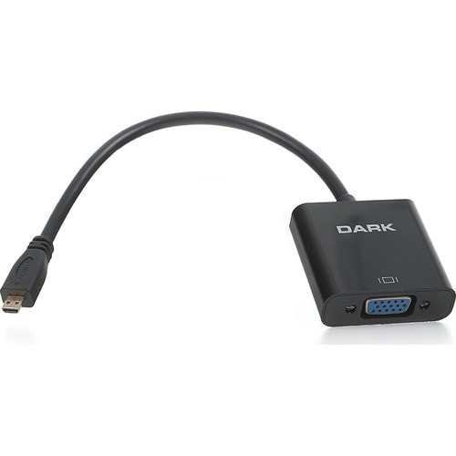 Dark Micro HDMI - VGA Aktif Dijital- Analog Dönüştürücü (DK-HD-AHDMICROXVGA