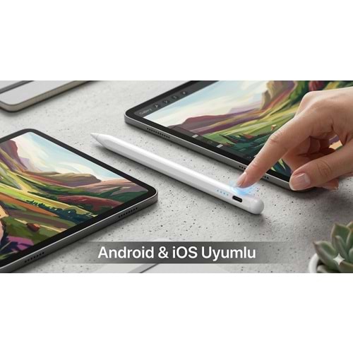 NBTech NB-42 Stylus Şarj Edilebilir Akıllı Kalem – Android ve iOS Uyumlu