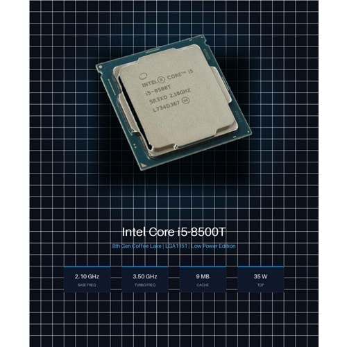 Intel Core i5-8500T 8. Nesil 1.7GHz LGA1151 9MB 35W Tray Fansız İşlemci