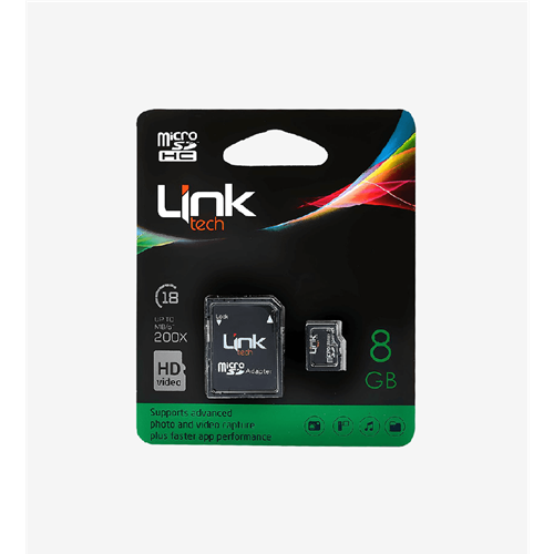 Linktech LMC-M103 8GB Clas10 Micro SD Adaptörlü Hafıza Kart