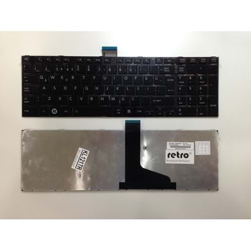 RETRO NBKL121TRX Toshiba Satellite C850, L850 Notebook Klavyesi - Siyah - TR - WF