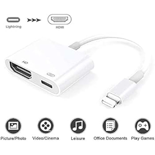 NBTech NB-HI iPhone Lightning HDMI 4K 1080P Çevirici