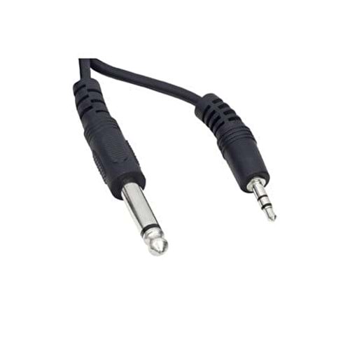 NBTech NB-0011 Gitar, Anfi, Telefon 6.3 mm Mono - 3.5 mm Stereo Kablo 1,5 Metre