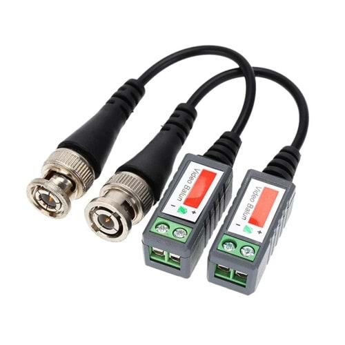 PrimeX PX-1178 Cctv Kamera Balunu, 1 Kanal Pasif Video Alıcı Verici, Video Balun, Güvenlik Kamera Video Balun