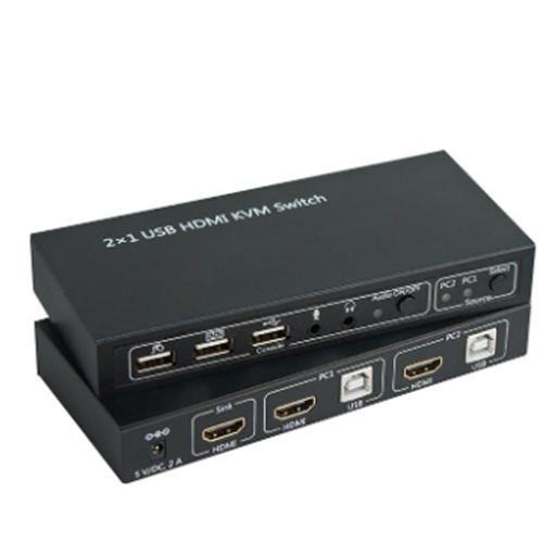 NBTech NB-2840 2.0v 4K HDMI KVM Switch, Manuel 2 Port HDMI KVM Switch, 2 Kasa 1 Monitör HDMI Switch