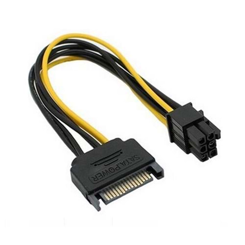 NBTech NB-4582 15 Pin Sata To 6 Pin Ekran Kartı Power Anakart Güç Kablosu
