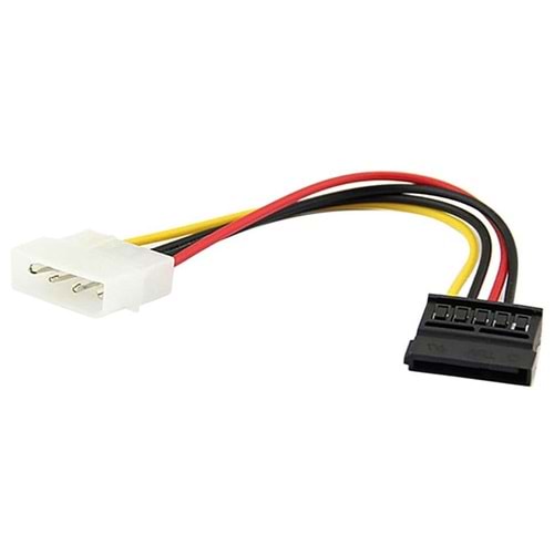 NBTech NB-4960 PSU Molex Sata Çevirici, Kasa içi HDD/DVD/SSD 4 pin Molex to Sata Power Güç Kablosu 15 cm