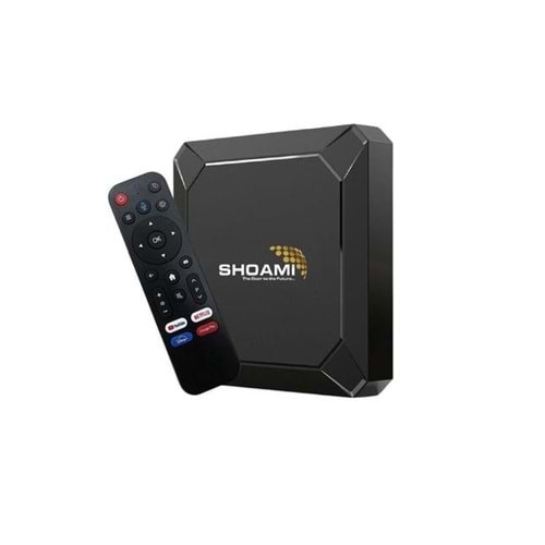 NBTech NB-SB3 SHOAMİ 4K Android box, 4GB Ram 64GB Hafıza Smart TV Çevirici, Android TV Box, (4K, HDR10+ HEVC, 2xUSB, RJ45, Optik Ses, MSC, 2.5 + 5G Wifi)