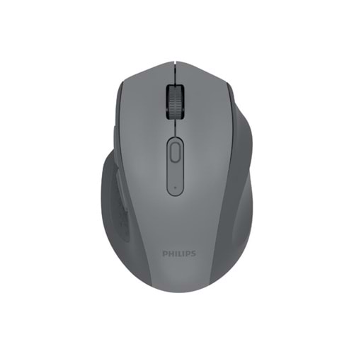 Philips SPK7547G Dual Mode Bluetooth + 2.4GHz 4000 DPI Sessiz Ergonomik Kablosuz Mouse Gri