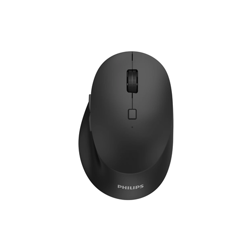 Philips SPK7607B 3200 DPI 7 Tuşlu Dual Mod 2.4GHz Bluetooth Sessiz Ergonomik Optik Mouse Siyah