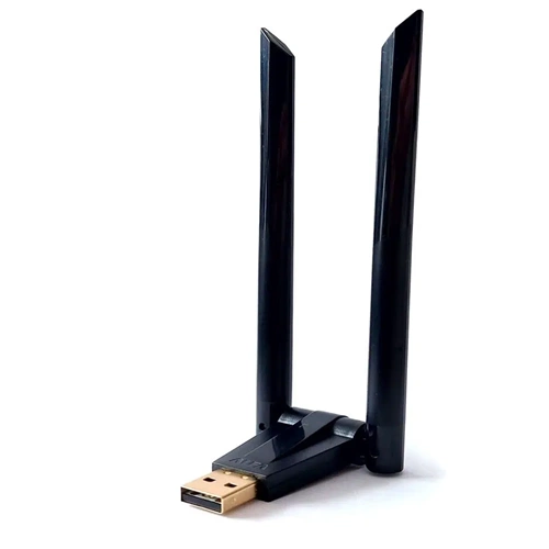 TRIO W136 300 Mbps Kablosuz Wifi Adaptör, Çift Antenli Wifi Adaptör , Wifi Dongle (Win10/11 Tak Çalıştır)