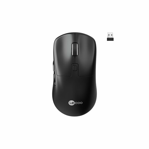 LECOO WS216 Kablosuz 1600 DPI 7 Tuşlu Optik Mouse Siyah 2.4G Bluetooth