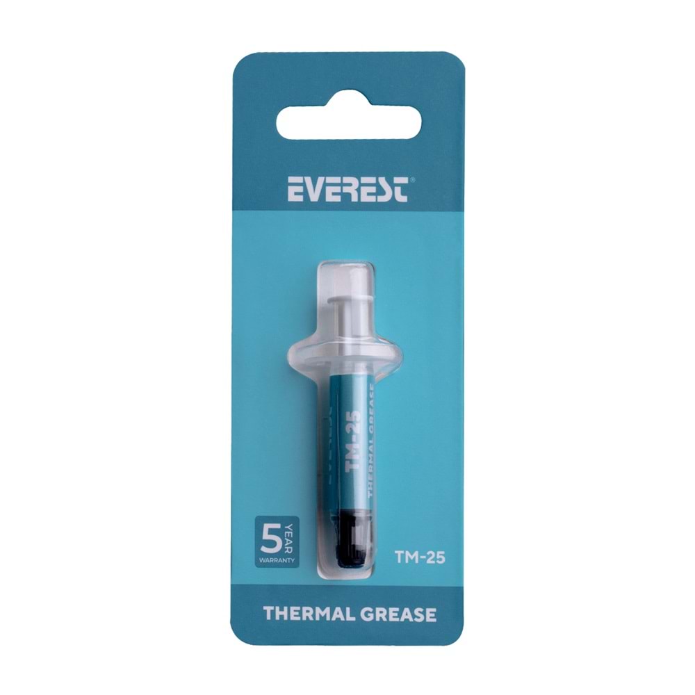 Everest TM-25 0.5g 13.4W/m-K Gri Yüksek Performans Termal Macun