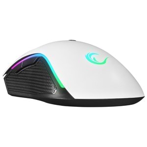 Rampage SMX-R44 V2 Makrolu Beyaz 12800 DPI RGB LED 80 Milyon Huano Switch Gaming Oyuncu Mouse