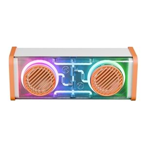 Mikado MD-56BT Turuncu Beyaz AUX + USB + Bluetooth Destekli 10W 1500mAh Taşınabilir Speaker
