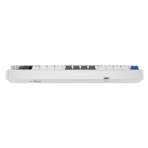 Rampage Quell Pro Ekranlı Beyaz Hot Swap 2.4G + Bluetooth Wireless RGB Gasket Oil Switch English Layout PBT Keycaps Mekanik Oyuncu Klavyesi Outlet