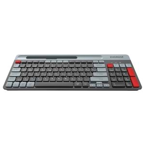 Everest KB-88 RUBY Siyah/Gri Bluetooth + 2.4G Kablosuz Q Klavye