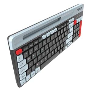 Everest KB-88 RUBY Siyah/Gri Bluetooth + 2.4G Kablosuz Q Klavye