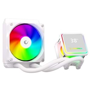 Rampage INFINITE V120 Beyaz ARGB Intel LGA1700/AMD AM5 Uyumlu 120mm Sıvı Soğutmalı CPU Fan Outlet