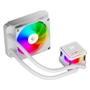 Rampage INFINITE V120 Beyaz ARGB Intel LGA1700/AMD AM5 Uyumlu 120mm Sıvı Soğutmalı CPU Fan Outlet