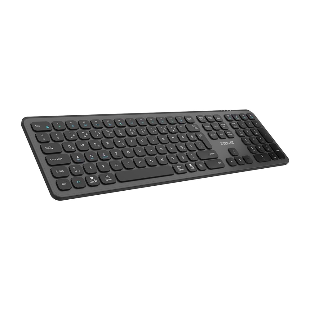 Everest KB-53 Gri/Siyah Bluetooth + 2.4G Kablosuz Q Klavye