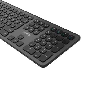 Everest KB-53 Gri/Siyah Bluetooth + 2.4G Kablosuz Q Klavye