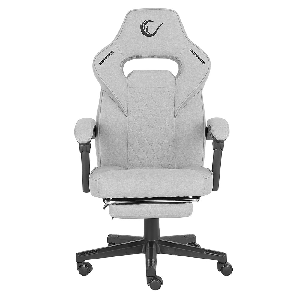Rampage KL-R12 Lumos Terletmez Kumaş Gri Oyuncu Koltuğu Outlet