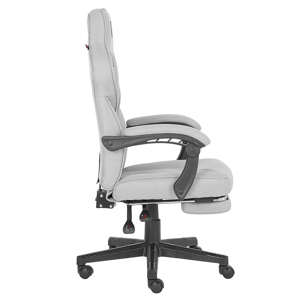 Rampage KL-R12 Lumos Terletmez Kumaş Gri Oyuncu Koltuğu Outlet