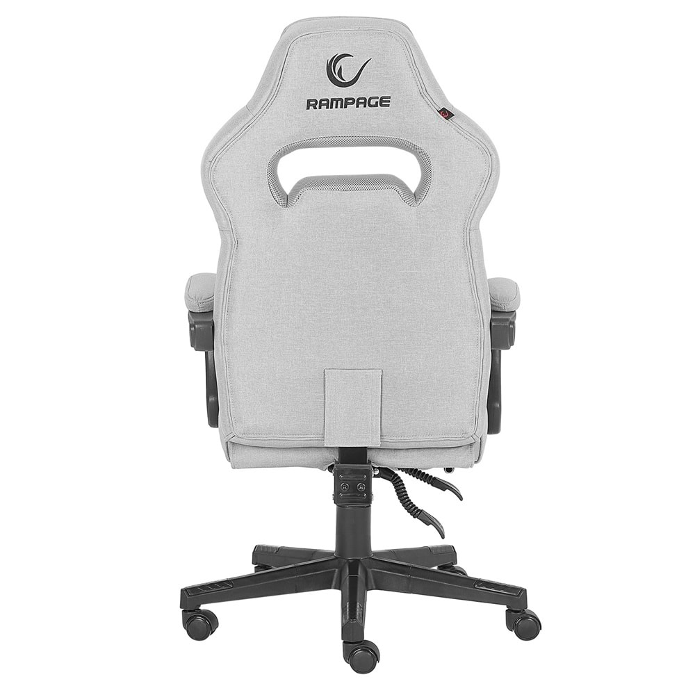 Rampage KL-R12 Lumos Terletmez Kumaş Gri Oyuncu Koltuğu Outlet