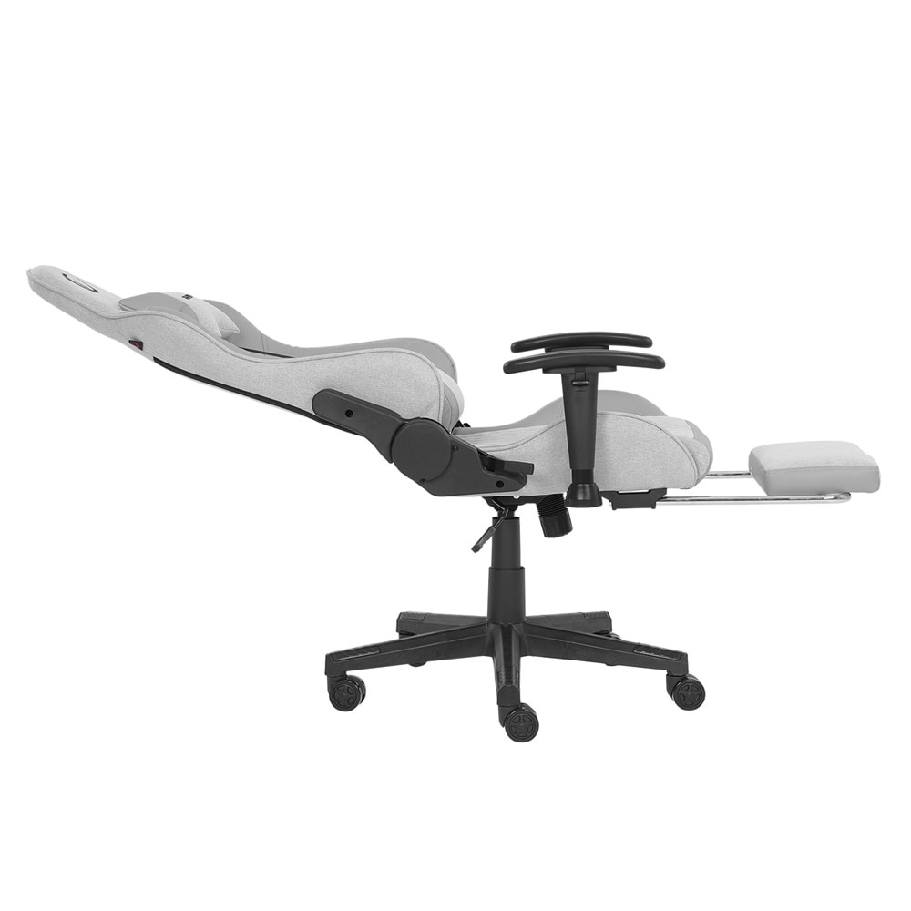 Rampage KL-R27 Elemental Ayak Dayama Terletmez Kumaş Gri/Karbon Gaming Oyuncu Koltuğu OUTLET