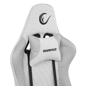 Rampage KL-R27 Elemental Ayak Dayama Terletmez Kumaş Gri/Karbon Gaming Oyuncu Koltuğu OUTLET