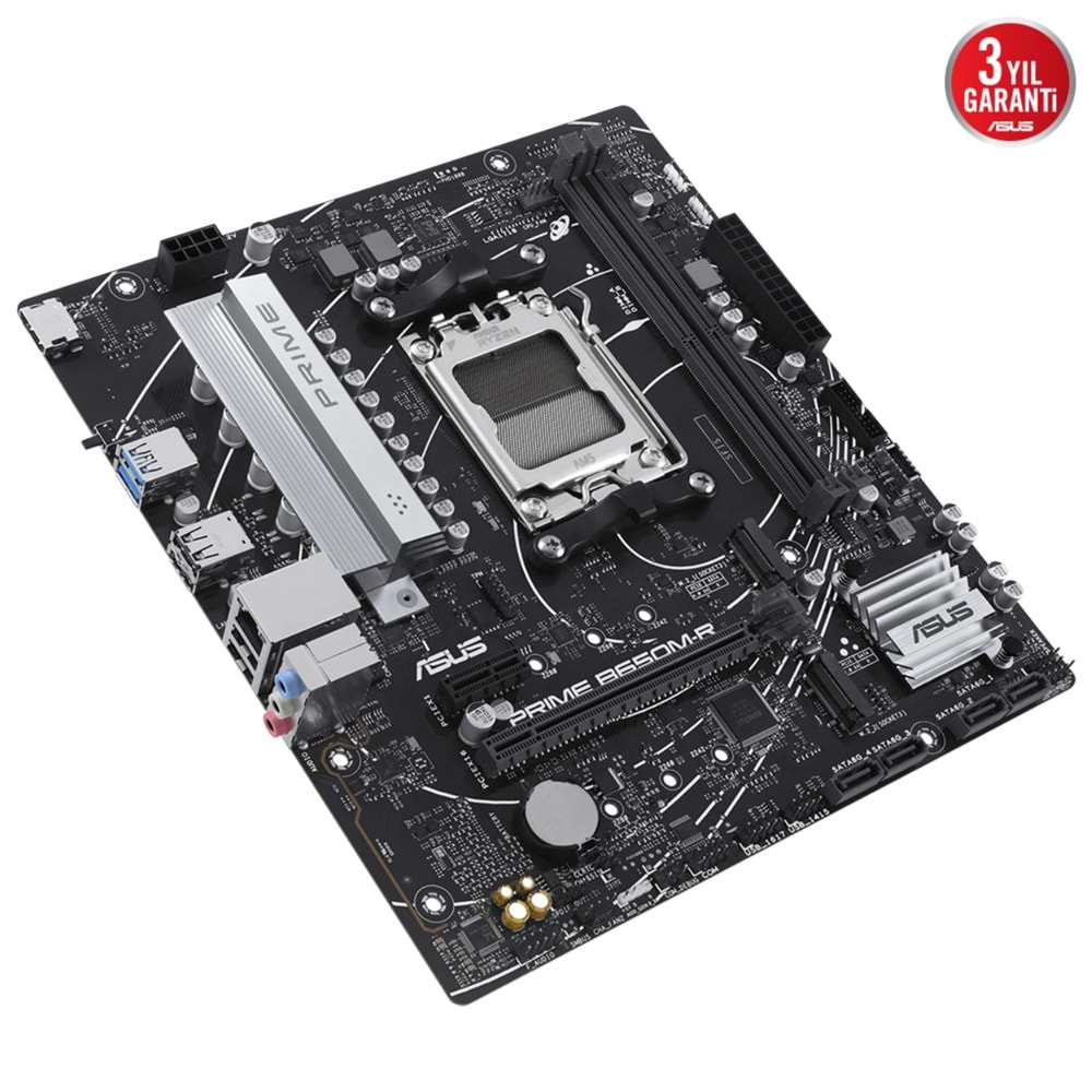 ASUS PRIME B650M-R AM5 DDR5 7200MHz OC HDMI USB 3.2 RGB Gigabit mATX Anakart