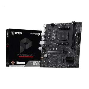 MSI PRO B550M-B AM4 DDR4 HDMI DisplayPort 2xM.2 USB 3.2 mATX Anakart