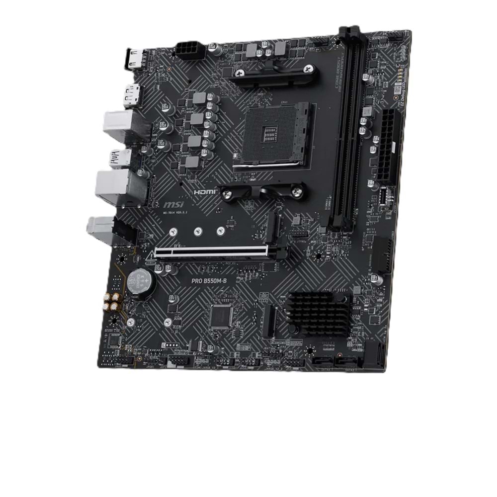 MSI PRO B550M-B AM4 DDR4 HDMI DisplayPort 2xM.2 USB 3.2 mATX Anakart
