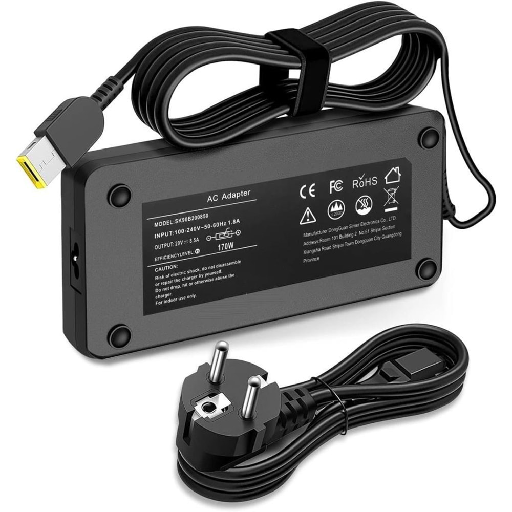 FAST CU34 Lenovo 20V 8.5A 170W USB Tip Notebook Adaptörü