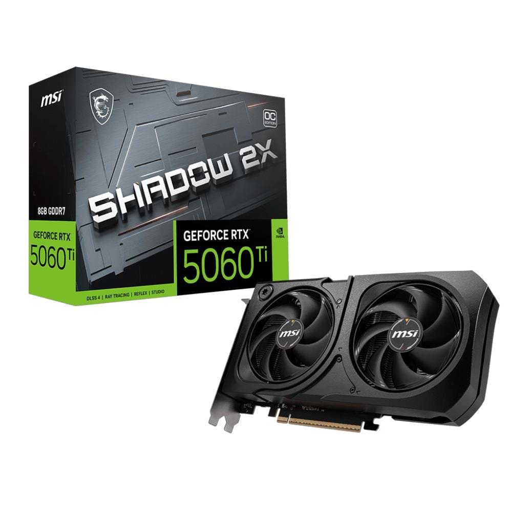MSI GeForce RTX 5060 Ti 8GB Shadow 2X OC Plus GDDR7 128Bit PCIe 5.0 Ekran Kartı