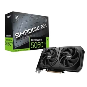 MSI GeForce RTX 5060 Ti 8GB Shadow 2X OC Plus GDDR7 128Bit PCIe 5.0 Ekran Kartı