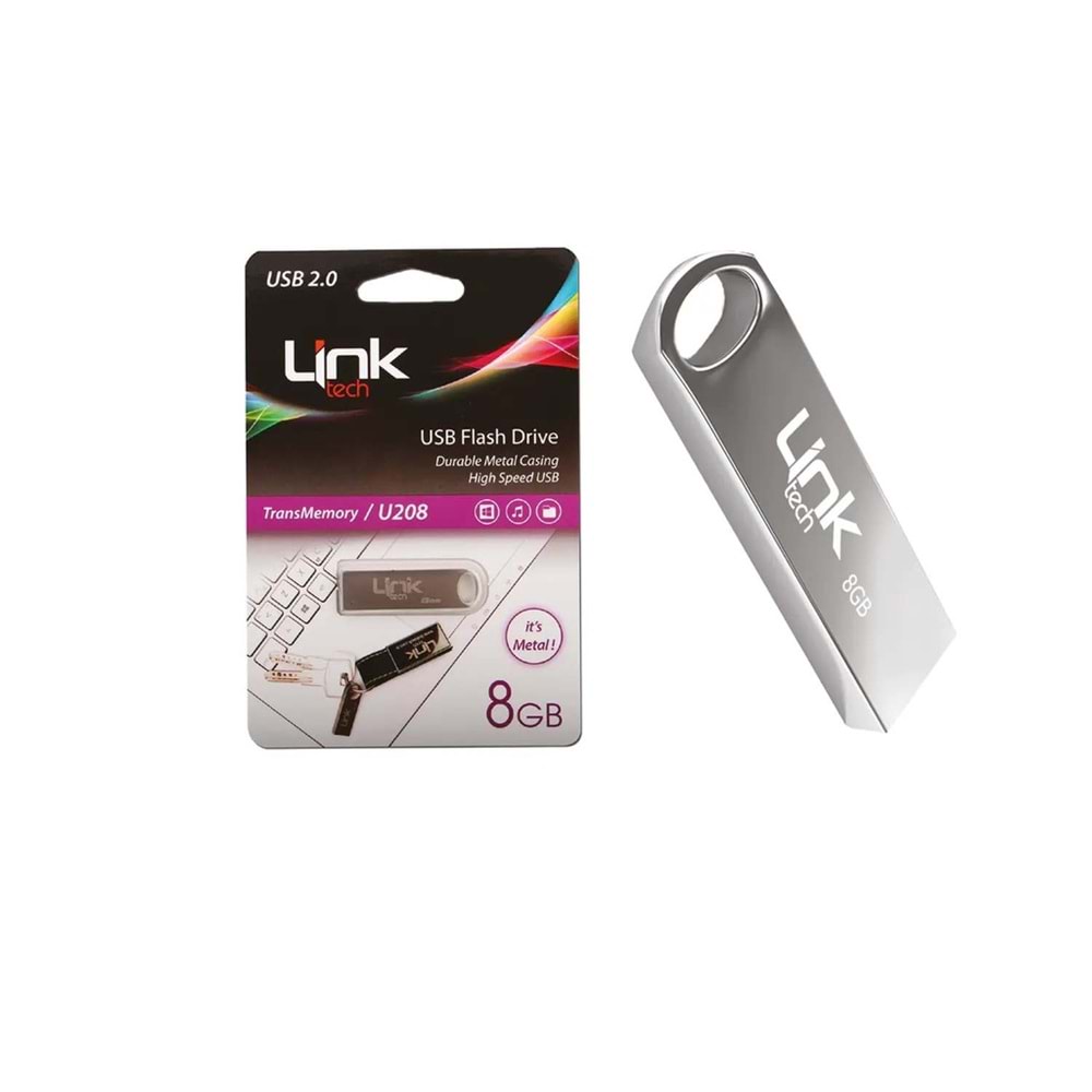 Linktech LUF-U208 8GB USB 2.0 Metal USB Bellek 25MB/s