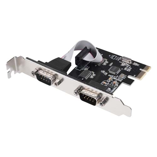 NBTech NB-3240 PCI Express X1 to Rs232 2 Port Kart, Pcı Ex Seri Kart, PCI Com Kart