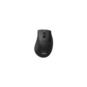 Philips SPK7528B Dual Mod 2.4GHz + Bluetooth 1600 DPI Sessiz Ergonomik Kablosuz Optik Mouse Siyah
