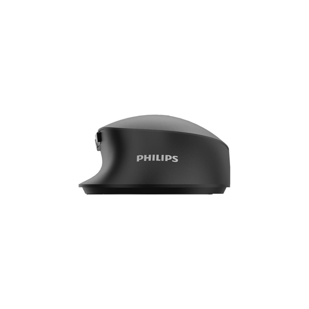 Philips SPK7607B 3200 DPI 7 Tuşlu Dual Mod 2.4GHz Bluetooth Sessiz Ergonomik Optik Mouse Siyah